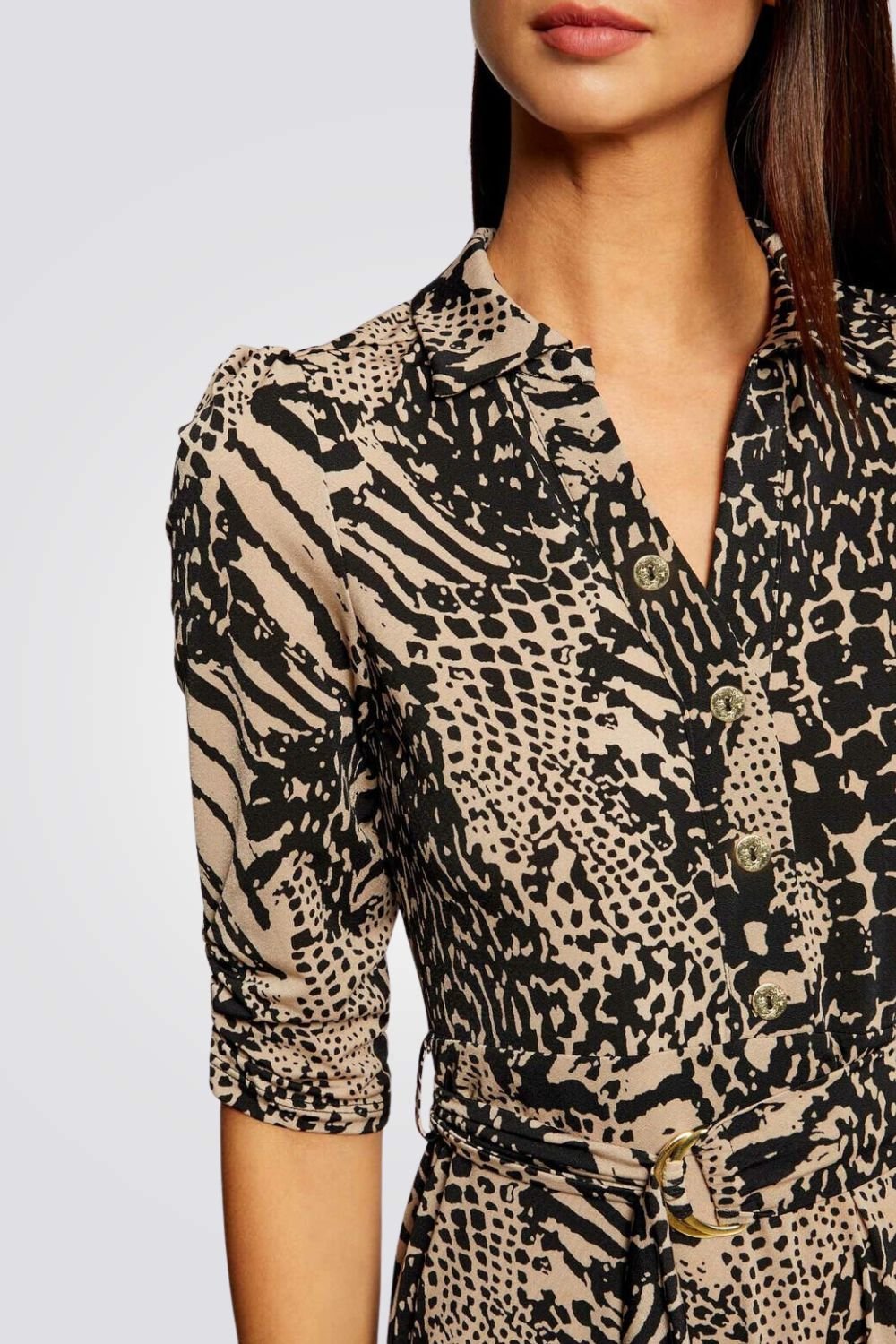 MORGAN - שמלה עם הדפס מנומר - MASHBIR//365