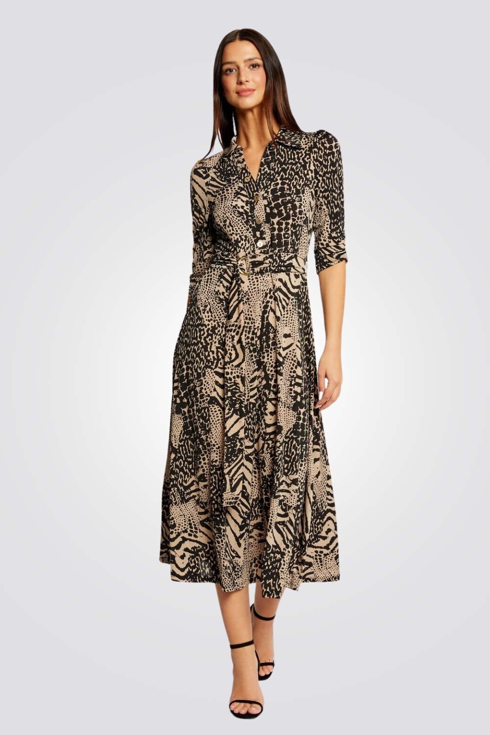 MORGAN - שמלה עם הדפס מנומר - MASHBIR//365