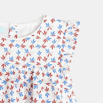 OBAIBI - שמלה עם כתפי מלמלה בהדפס פרחוני לתינוקות - MASHBIR//365