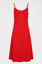 MORGAN - שמלה משוחררת לנשים בצבע אדום - MASHBIR//365