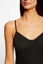 MORGAN - שמלה משוחררת לנשים בצבע שחור - MASHBIR//365