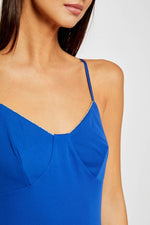 MORGAN - שמלה משוחררת לנשים בצבע כחול - MASHBIR//365