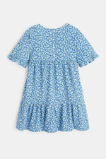 OKAIDI - שמלה מודפסת לילדות בצבע כחול - MASHBIR//365