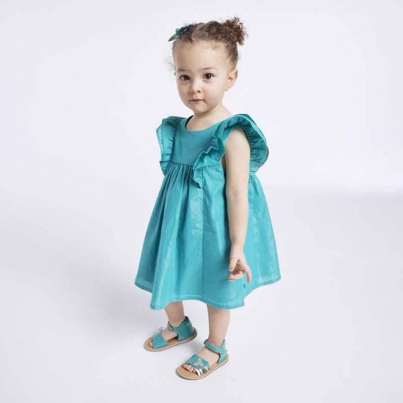 OBAIBI - שמלה ססגונית לתינוקות בצבע ירוק - MASHBIR//365