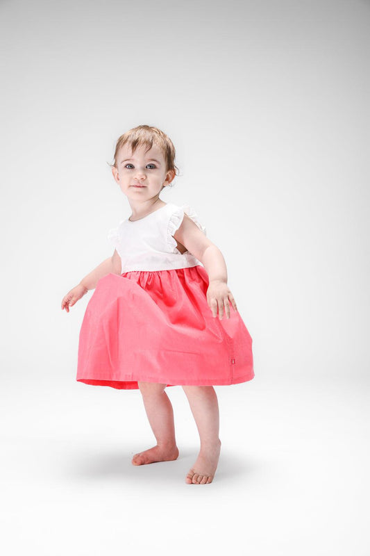 OBAIBI - שמלה ססגונית לתינוקות בצבע ורוד - MASHBIR//365