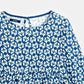 OKAIDI - שמלה כחולה מתרחבת עם הדפס לילדות - MASHBIR//365 - 2