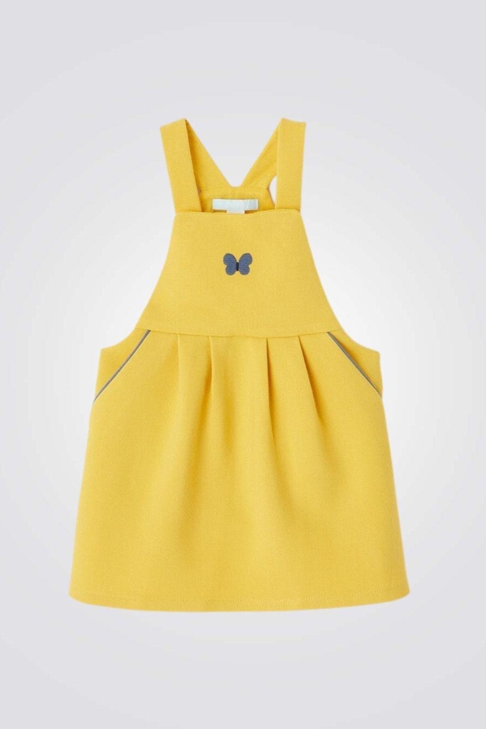 OBAIBI - שמלת אוברול לתינוקות בצבע צהוב - MASHBIR//365