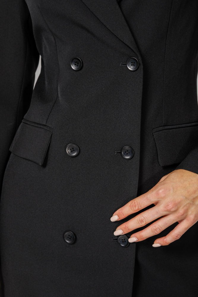 שמלת מיני בלייזר שחורה | קנת קול