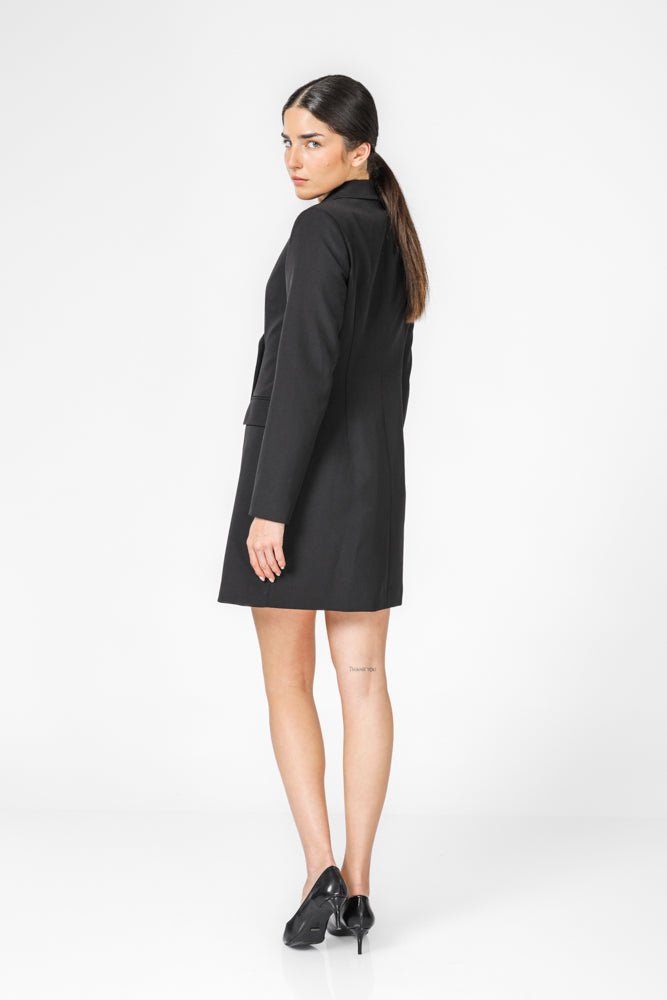 KENNETH COLE - שמלת בלייזר בצבע שחור - MASHBIR//365
