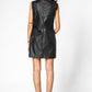 KENNETH COLE - שמלת דמוי עור ללא שרוול בצבע שחור - MASHBIR//365 - 2