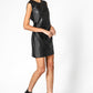 KENNETH COLE - שמלת דמוי עור ללא שרוול בצבע שחור - MASHBIR//365 - 6