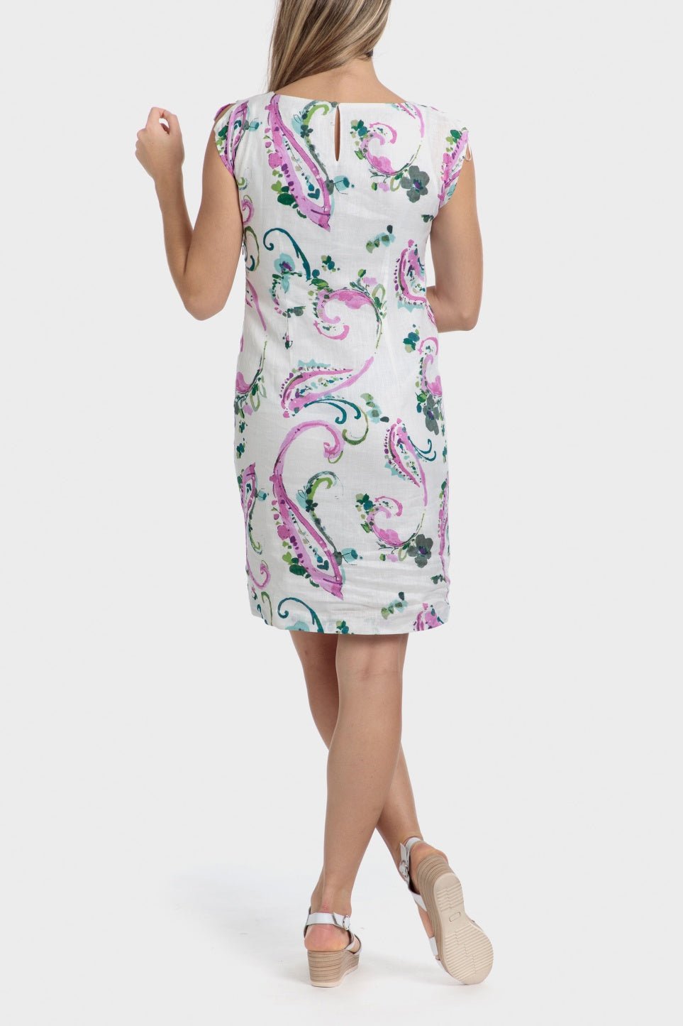 PUNT ROMA - שמלת פשתן מודפסת - MASHBIR//365