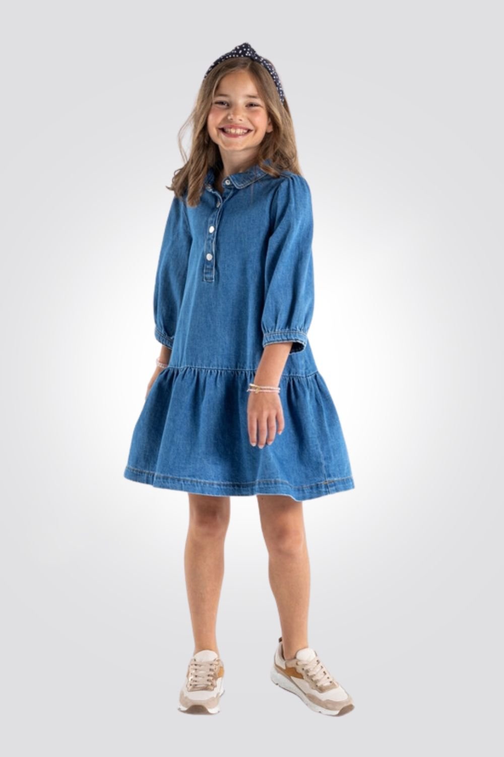OKAIDI - שמלת ג'ינס כחולה לילדות - MASHBIR//365