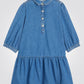 OKAIDI - שמלת ג'ינס כחולה לילדות - MASHBIR//365 - 3