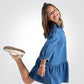 OKAIDI - שמלת ג'ינס כחולה לילדות - MASHBIR//365 - 2