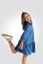 OKAIDI - שמלת ג'ינס כחולה לילדות - MASHBIR//365