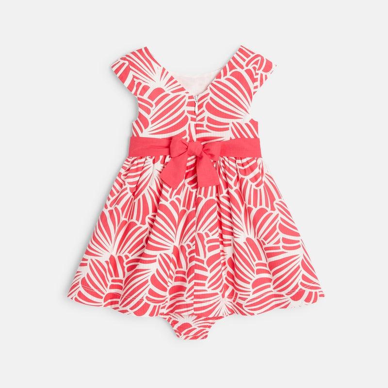 OBAIBI - שמלת הדפס לתינוקות בצבע ורוד - MASHBIR//365