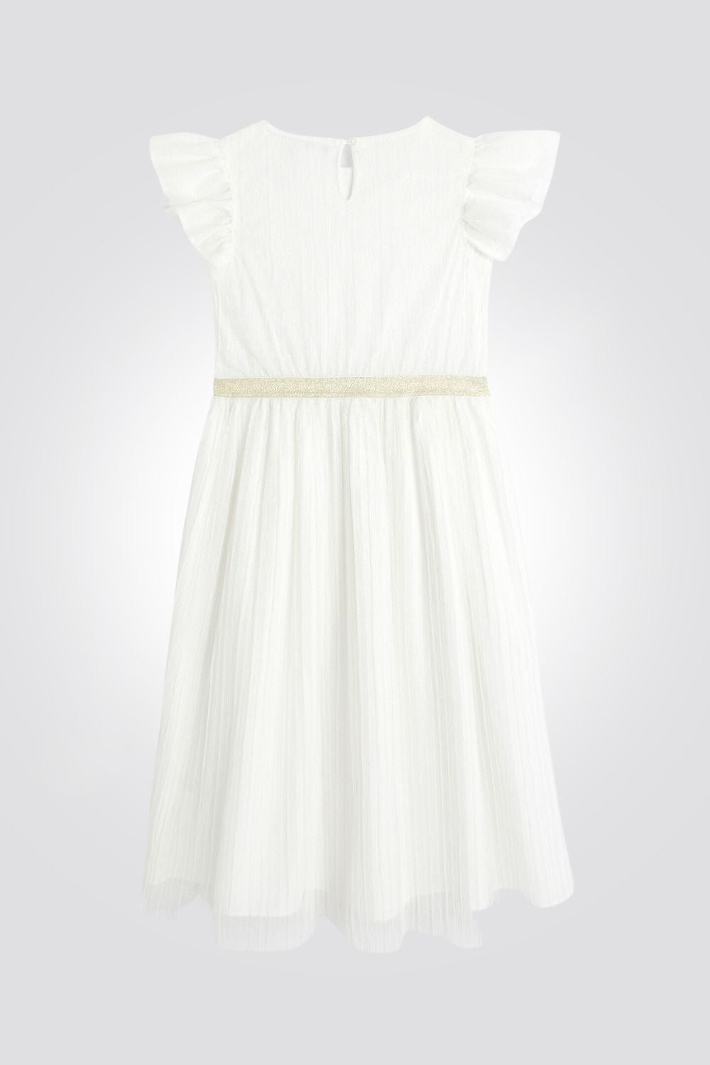 OKAIDI - שמלת ילדות חגיגית ארוכה בצבע לבן - MASHBIR//365