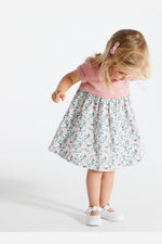 OBAIBI - שמלת עלים פרחונית בצבע ורוד לתינוקות - MASHBIR//365