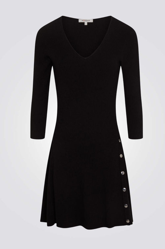 MORGAN - שמלת מידי בצבע שחור - MASHBIR//365