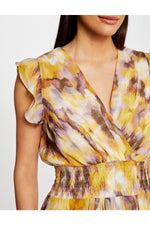 MORGAN - שמלת מידי בשילוב צבעים - MASHBIR//365