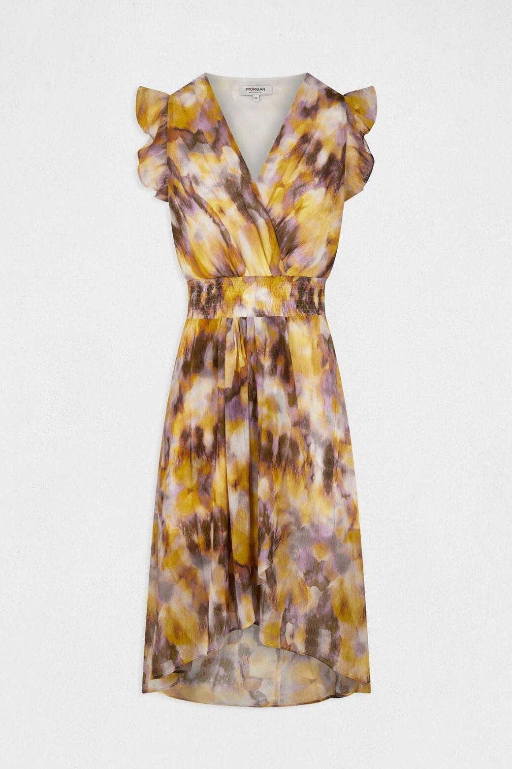 MORGAN - שמלת מידי בשילוב צבעים - MASHBIR//365