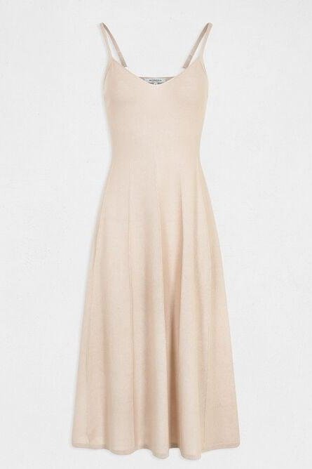 MORGAN - שמלת מידי עם רצועות בצבע זהב - MASHBIR//365