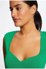 MORGAN - שמלת מיני בצבע ירוק - MASHBIR//365