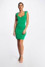MORGAN - שמלת מיני בצבע ירוק - MASHBIR//365