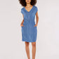 APRICOT - שמלת מיני קצרה עם רוכסן בצבע כחול - MASHBIR//365 - 3