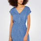 APRICOT - שמלת מיני קצרה עם רוכסן בצבע כחול - MASHBIR//365 - 1