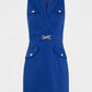 MORGAN - שמלת מיני ללא שרוולים בצבע כחול - MASHBIR//365 - 3