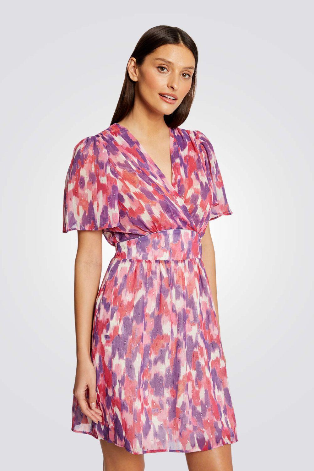 MORGAN - שמלת מיני עם הדפס צבעים - MASHBIR//365