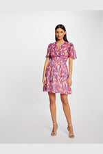 MORGAN - שמלת מיני עם הדפס צבעים - MASHBIR//365