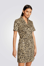 MORGAN - שמלת מיני עם הדפס מנומר - MASHBIR//365