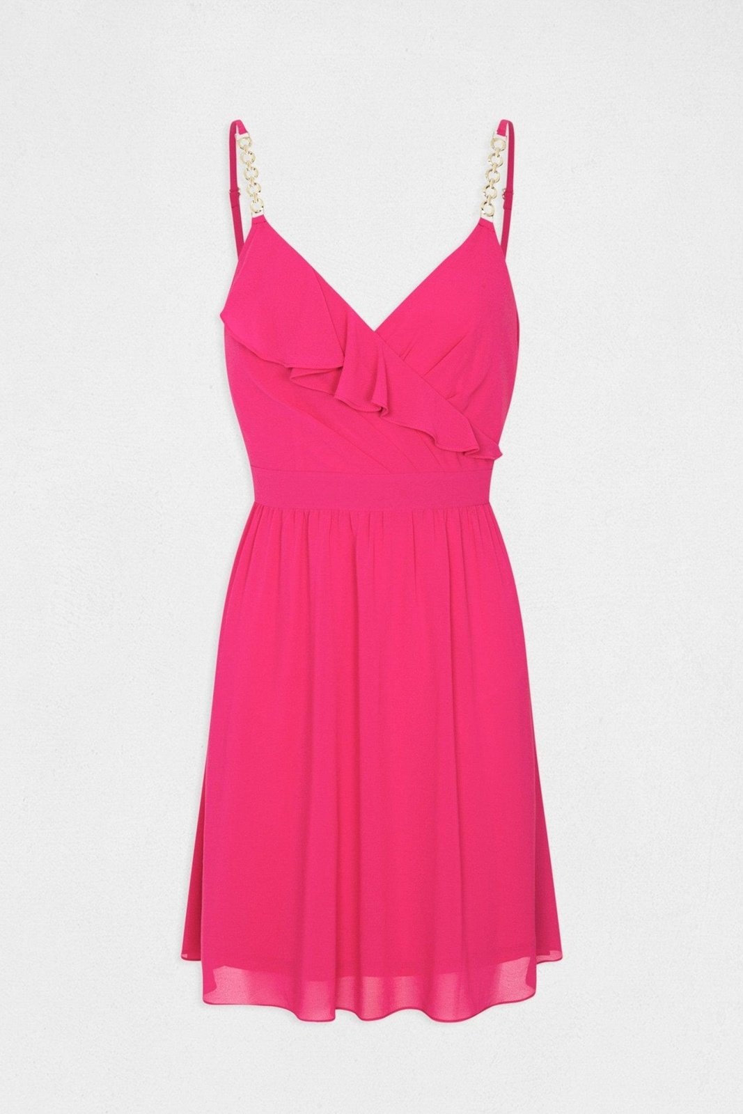 MORGAN - שמלת מיני מעטפת בצבע ורוד - MASHBIR//365