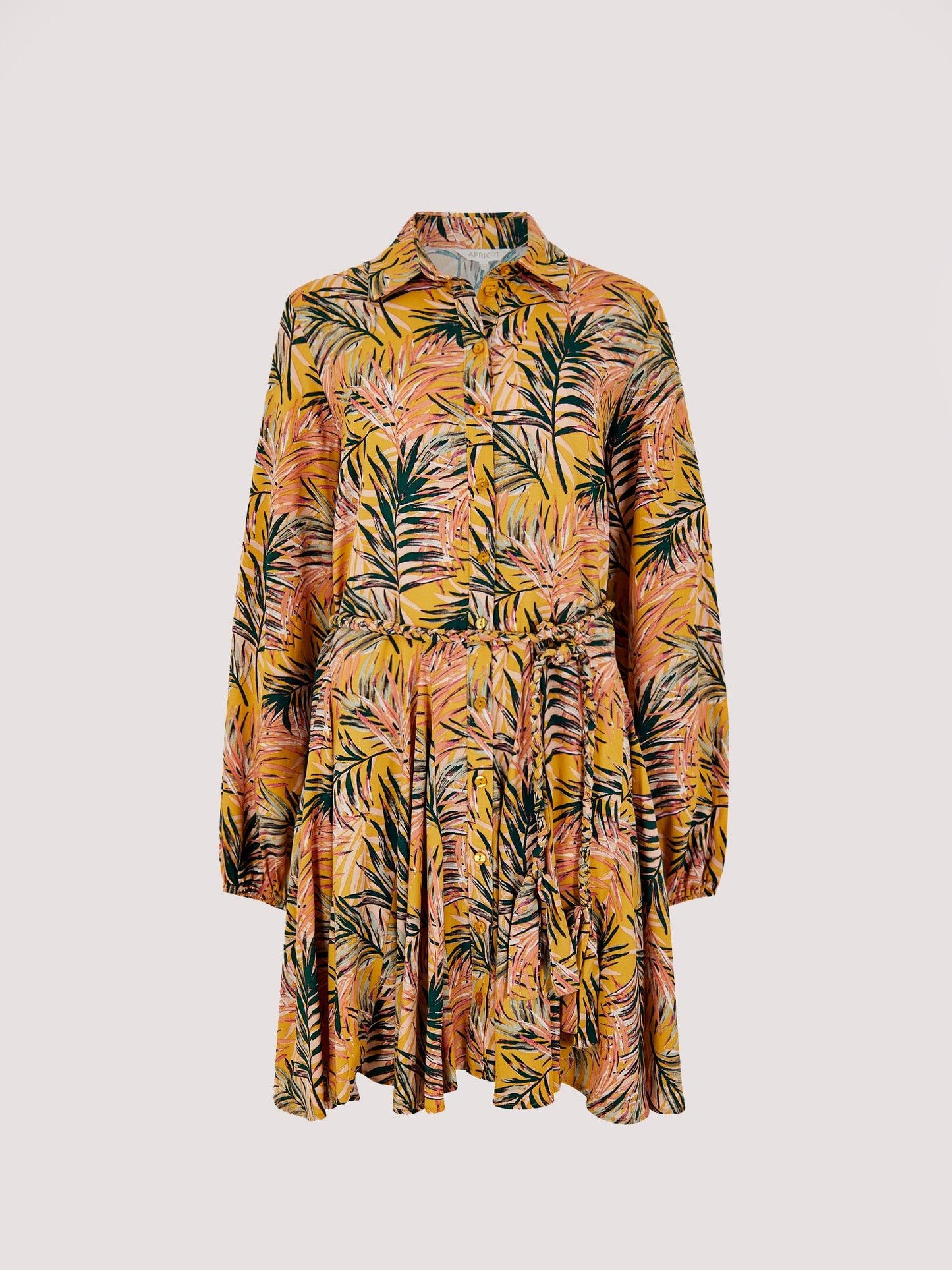 APRICOT - שמלת מיני טרופית בצבע צהוב - MASHBIR//365