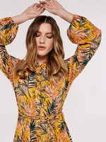 APRICOT - שמלת מיני טרופית בצבע צהוב - MASHBIR//365