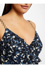 MORGAN - שמלת מקסי פרחונית בצבע כחול - MASHBIR//365