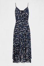 MORGAN - שמלת מקסי פרחונית בצבע כחול - MASHBIR//365