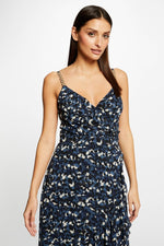MORGAN - שמלת מקסי פרחונית בצבע כחול - MASHBIR//365