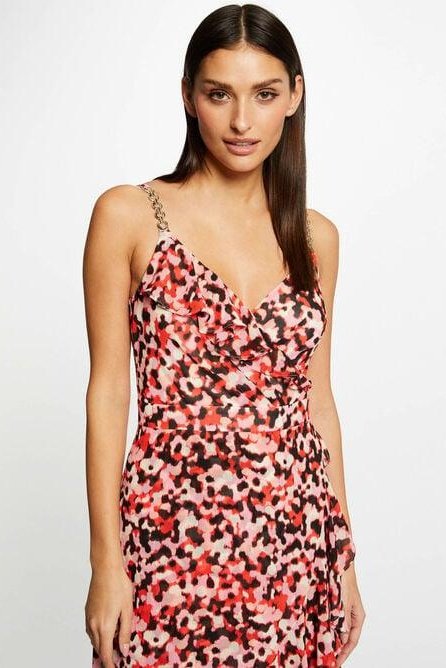 MORGAN - שמלת מקסי פרחונית בצבע ורוד - MASHBIR//365