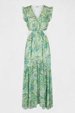 MORGAN - שמלת מקסי לנשים בגווני ירוק - MASHBIR//365