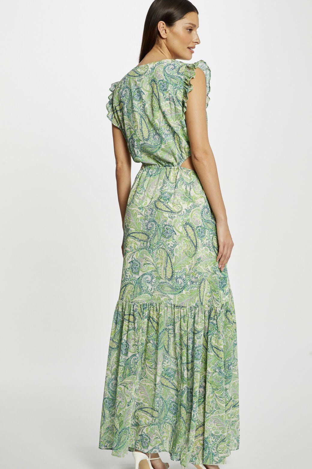 MORGAN - שמלת מקסי לנשים בגווני ירוק - MASHBIR//365