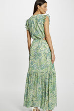 MORGAN - שמלת מקסי לנשים בגווני ירוק - MASHBIR//365