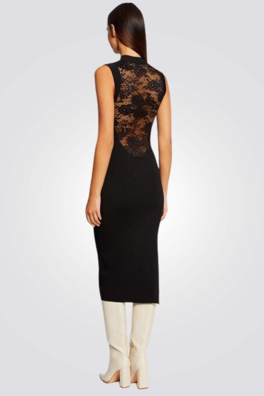 MORGAN - שמלת מקסי Robes pull בצבע שחור - MASHBIR//365
