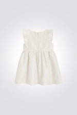 OBAIBI - שמלת נצנצים בצבע לבן לתינוקות - MASHBIR//365