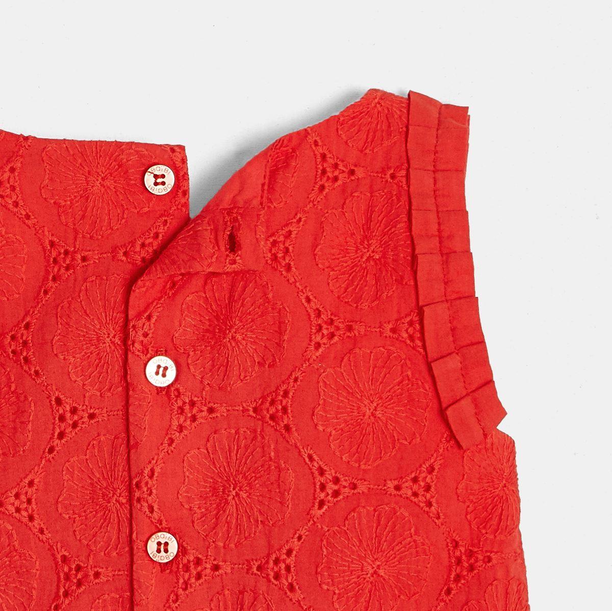 OBAIBI - שמלת רקמה אדומה - MASHBIR//365