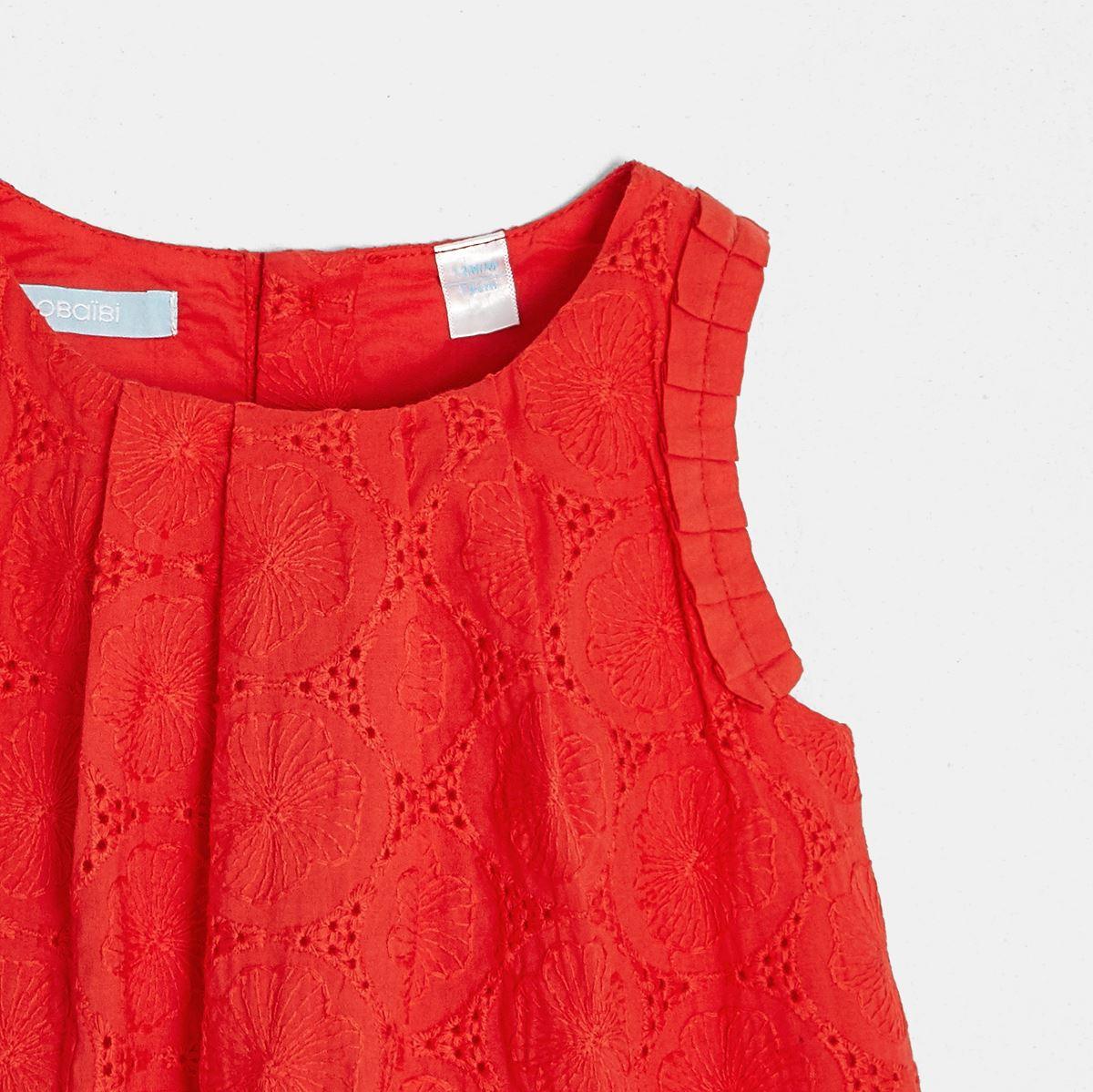 OBAIBI - שמלת רקמה אדומה - MASHBIR//365