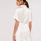 APRICOT - שמלת סאטן עם כפתורים בצבע לבן - MASHBIR//365 - 2